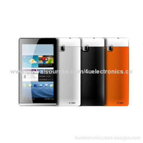 7-inch Tablets, MTK8382 Quad-core, HD 1,024 x 600P, Built-in 3G/BT/GPS, 1/8GB, Phone Calling